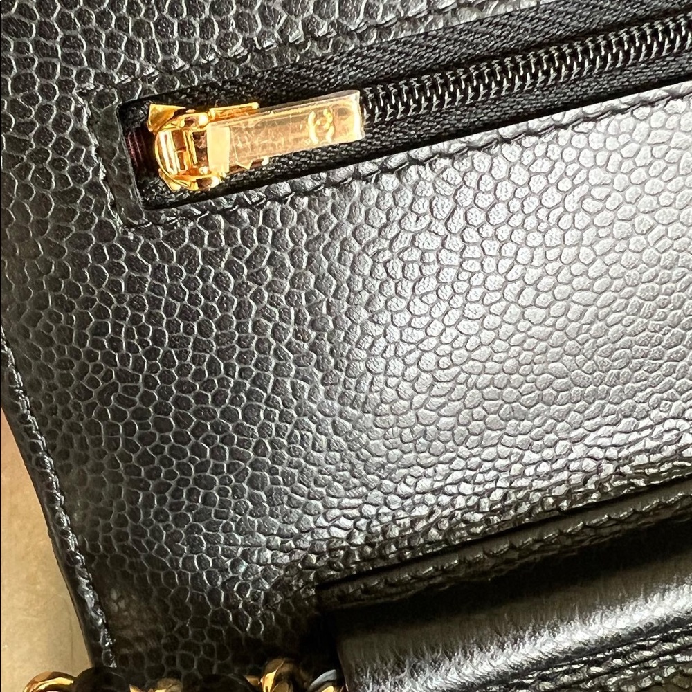 ‼️SOLD‼️CHANEL Wallet on Chain WOC caviar GHW magnetic closure - Picture 7 of 12